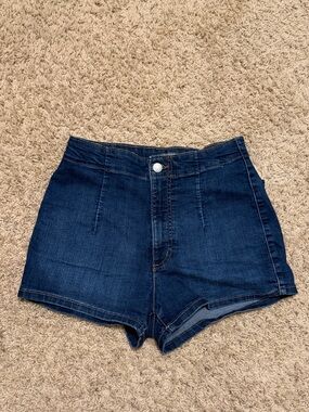 wild fable High-Rise Dark Indigo Denim Shorts